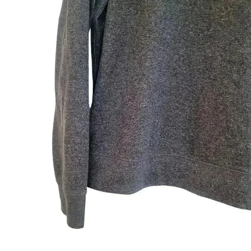 Banana Republic Men's Heather Gray Cotton/Poly Long Sleeve Crewneck Shirt